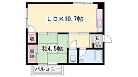 ノーブル岡田  ｜ 兵庫県姫路市岡田（賃貸アパート1LDK・1階・34.66㎡） その2