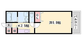 プラシード三宅  ｜ 兵庫県姫路市飾磨区三宅1丁目（賃貸アパート1K・2階・31.70㎡） その2