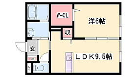 サンハイム津市場  ｜ 兵庫県姫路市網干区津市場（賃貸アパート1LDK・2階・40.92㎡） その2