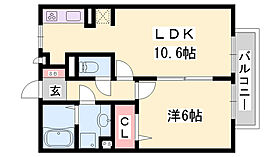 プレベールＡ棟  ｜ 兵庫県姫路市飾磨区英賀西町1丁目（賃貸アパート1LDK・1階・40.07㎡） その2