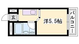 サンワプラザ福崎 ワンルームの間取図画像