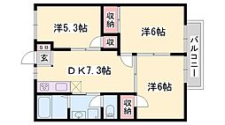 玲巧ハイツ1 2階/-