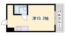 ワンルームマイコーポ白国 ワンルームの間取図画像