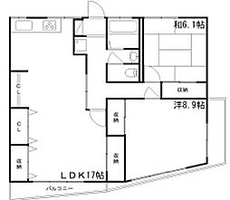 コーエルマンション 2LDKの間取図画像