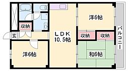 メゾンM 3LDKの間取図画像