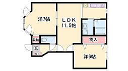 間取図画像 2LDK