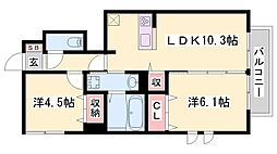 エソラソレーユ田寺東 1階/-