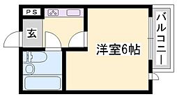 グリーンハイツ手柄 1Kの間取図画像
