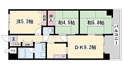 ライオンズマンション姫路西今宿 3DKの間取図画像