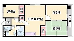 東山ハイツ 3LDKの間取図画像