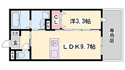 ケイレジデンス駅前通 1LDKの間取図画像