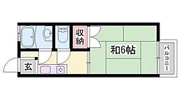 シチズンシティーハイツ 1Kの間取図画像