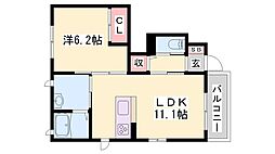 ベルクール加東A棟 1階/-