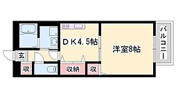 ハイツひまわり 1DKの間取図画像