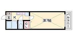 フェリーチェ青山 1Kの間取図画像