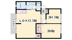 バンブーヒル 2階/-