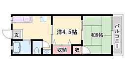 プリムローズ 2DKの間取図画像