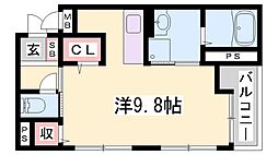 フィレールデュトラジャ3 1Kの間取図画像
