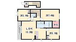 シャーメゾン福田 B棟 2階/-