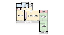 西二階町正木ビルクリーンピア西二階町 3LDKの間取図画像