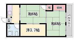 相生ハイツ 3Kの間取図画像