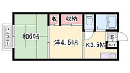 マンション大和 2Kの間取図画像