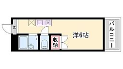 ノーブル高町 ワンルームの間取図画像