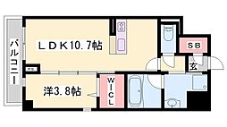 ベラ・ルーナ 1LDKの間取図画像