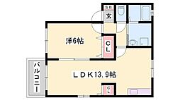 ルシエール的形B棟 2階