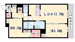 オカバ姫路青山シャーメゾン　B棟 2階