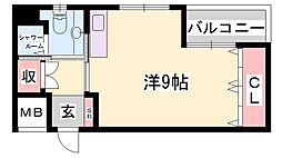 クオリティライフ壱番館 ワンルームの間取図画像