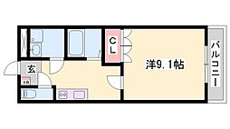 ゆいまーる 1Kの間取図画像
