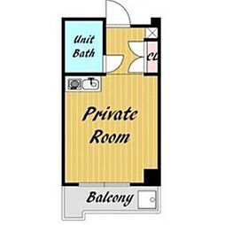 アーバンおの ワンルームの間取図画像