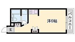 ハッピーコート栄町 ワンルームの間取図画像