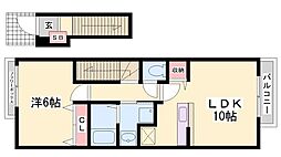 リジュール南条 1LDKの間取図画像