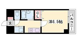 コーポサンライズ 1Kの間取図画像