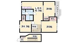 フォレスト 3LDKの間取図画像