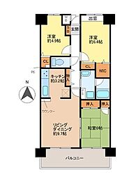 ラヴィーヌ砥堀 2SLDKの間取図画像
