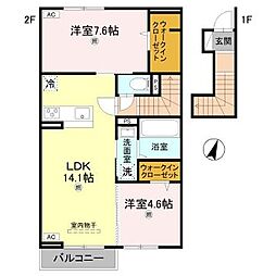 プラウディア滝野 1階/-