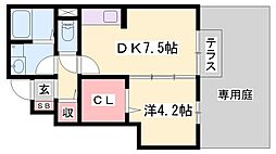 ダリア A棟 1階