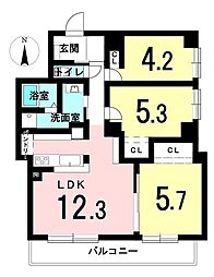 間取図画像 3LDK