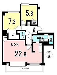 チュリス南10条 2LDKの間取図画像
