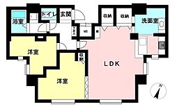 ライオンズシティ南3条 2LDKの間取図画像