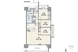 プレサンスロジェ金山 3LDKの間取図画像