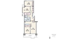 間取図画像 3LDK