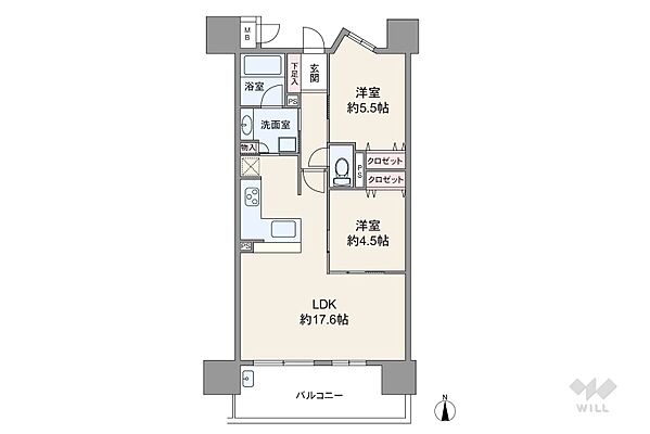 間取り プレサンスロジェ高岳 8階/-