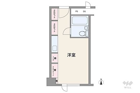 1R 間取り