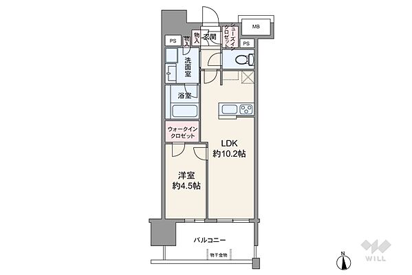 間取り オープンレジデンシア金山マークス 9階/-
