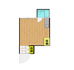 上落合ユニオンビル ワンルームの間取図画像