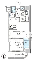 ParkAxis錦糸町WEST 1LDKの間取図画像